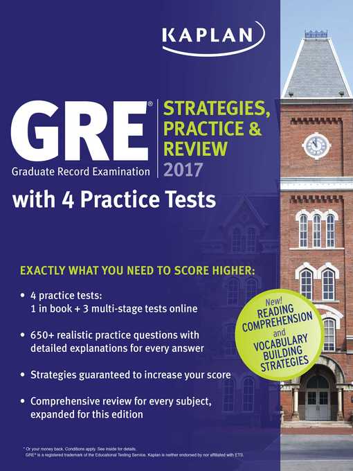 Title details for GRE 2017 Strategies, Practice & Review with 4 Practice Tests by Kaplan Test Prep - Wait list